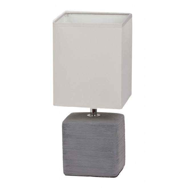 RABALUX 4458 | OrlandoR Rabalux asztali lámpa 33cm vezeték kapcsoló 1x E14 szürke, natúr