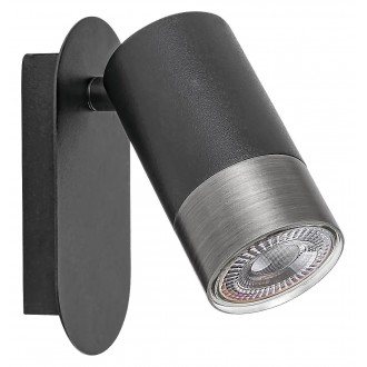 RABALUX 5069 | Zircon Rabalux spot lámpa elforgatható alkatrészek 1x GU10 fekete, ezüst