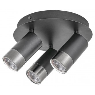 RABALUX 5071 | Zircon Rabalux spot lámpa elforgatható alkatrészek 3x GU10 fekete, ezüst