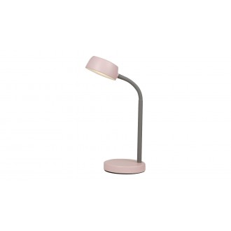 RABALUX 6779 | Berry-RA Rabalux asztali lámpa 35cm kapcsoló 1x LED 350lm 4000K rózsaszín, szürke