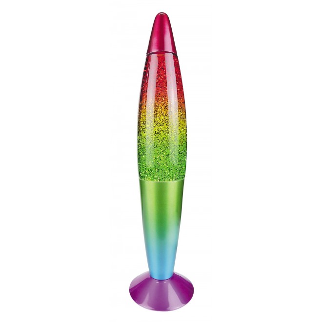RABALUX 7008 | Glitter-Rainbow Rabalux dekor lávalámpa vezeték kapcsoló 1x E14-G45 többszínű