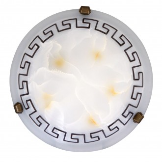 RABALUX 7648 | Etrusco Rabalux fali, mennyezeti lámpa 1x E27 bronz, barna, fehér