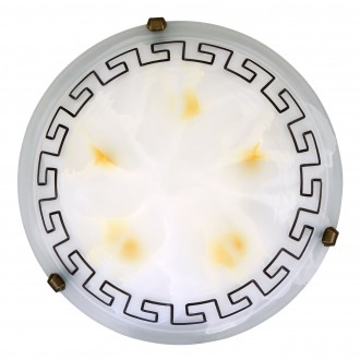 RABALUX 7649 | Etrusco Rabalux fali, mennyezeti lámpa 2x E27 bronz, barna, fehér