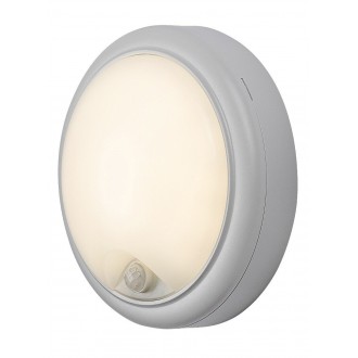 RABALUX 77029 | Hitura Rabalux fali lámpa kerek mozgásérzékelő, fényérzékelő szenzor - alkonykapcsoló 1x LED 1500lm 4000K IP54 fehér