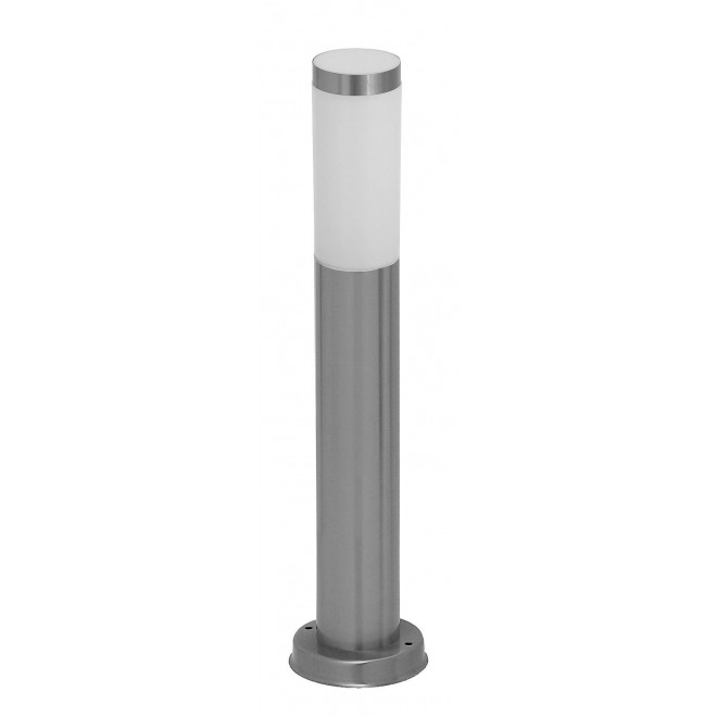RABALUX 8263 | Inox Rabalux álló lámpa 45cm UV álló műanyag 1x E27 IP44 UV nemesacél, rozsdamentes acél, fehér