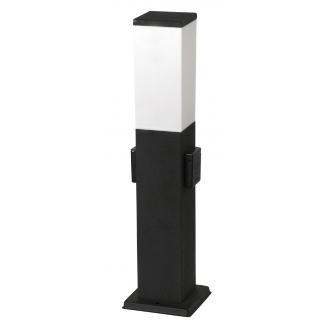 RABALUX 8339 | Bonn Rabalux álló lámpa 50cm dugaljjal ellátott, UV álló műanyag 1x E27 IP44 UV matt fekete, fehér