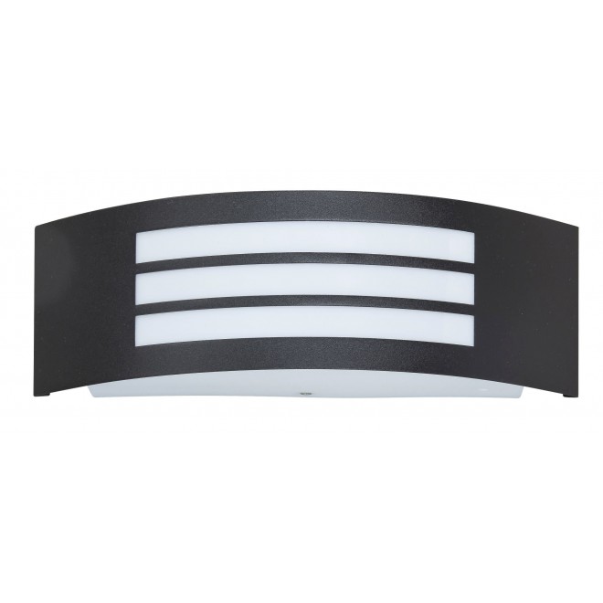 RABALUX 8409 | Roma Rabalux fali lámpa UV álló műanyag 1x E27 IP44 UV matt fekete