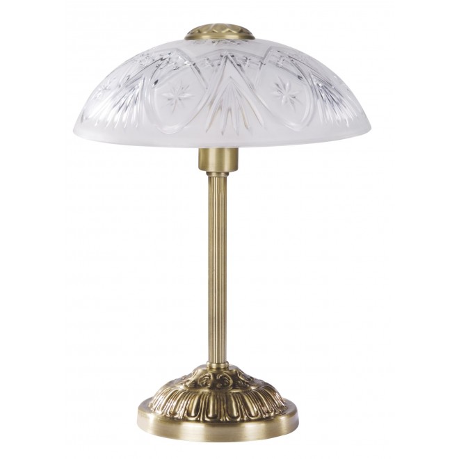 RABALUX 8634 | Annabella Rabalux asztali lámpa 42cm vezeték kapcsoló 1x E14 bronz, átlátszó