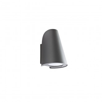 REDO 9529 | Alvar Redo fali lámpa 1x GU10 IP44 sötétszürke, áttetsző
