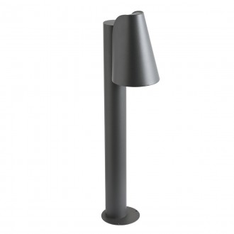 REDO 9531 | Alvar Redo álló lámpa 80cm 1x GU10 IP44 sötétszürke, áttetsző
