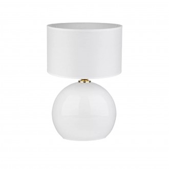 TK LIGHTING 5078 | Palla-TK Tk Lighting asztali lámpa 50cm kapcsoló 1x E27 fehér, arany