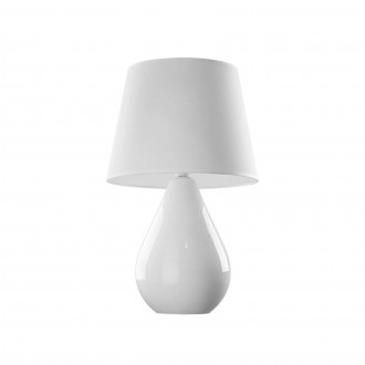 TK LIGHTING 5459 | Lacrima Tk Lighting asztali lámpa 67cm kapcsoló 1x E27 fehér