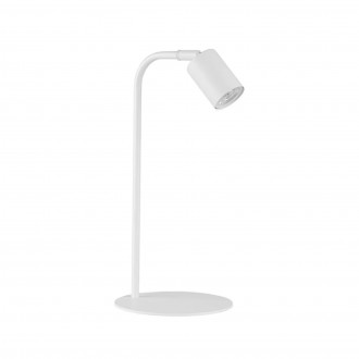 TK LIGHTING 5490 | Logan-TK Tk Lighting asztali lámpa 40cm kapcsoló elforgatható alkatrészek 1x GU10 fehér