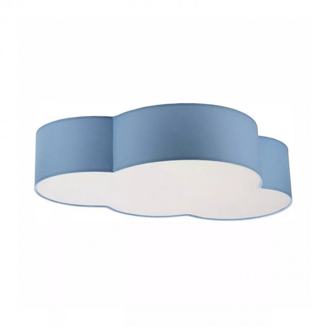 TK LIGHTING 6071 | Cloud Tk Lighting mennyezeti lámpa 4x E27 kék, fehér
