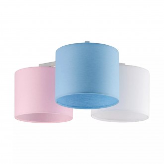 TK LIGHTING 6697 | Metis-TK Tk Lighting mennyezeti lámpa 3x E27 fehér, kék, pink