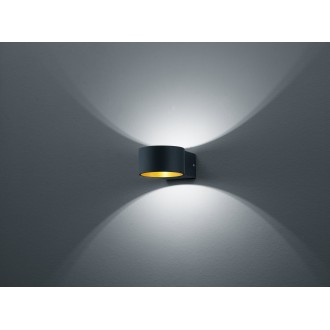 TRIO 223410132 | Lacapo Trio falikar lámpa 1x LED 430lm 3000K matt fekete