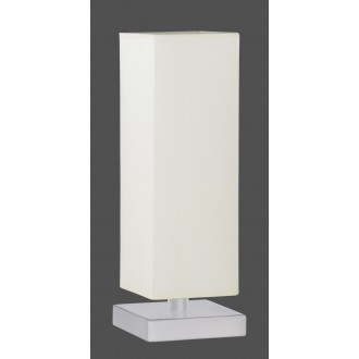 TRIO 5914011-01 | Piet Trio asztali lámpa 35,5cm fényerőszabályzós érintőkapcsoló szabályozható fényerő 1x E14 króm, fehér