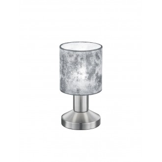 TRIO 595400189 | Garda-TR Trio asztali lámpa 18cm érintőkapcsoló 1x E14 matt nikkel, ezüst