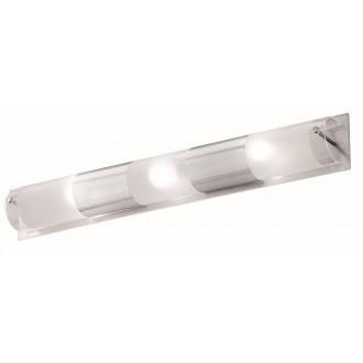 VIOKEF 4039500 | Castra Viokef fali lámpa 3x E14 matt fehér, áttetsző, matt nikkel