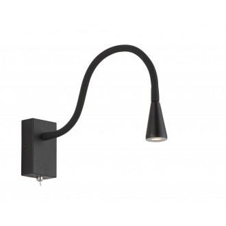 VIOKEF 4157500 | Koko Viokef falikar lámpa kapcsoló flexibilis 1x LED 240lm 3000K fekete