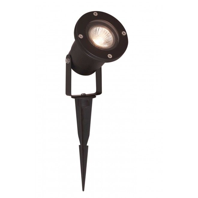 VIOKEF 4158300 | Leros Viokef fényvető, leszúrható lámpa elforgatható alkatrészek 1x GU10 IP65 fekete