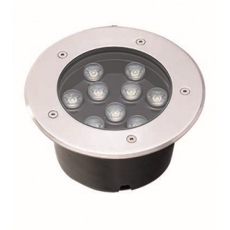 VIOKEF 4187000 | Lotus-VI Viokef beépíthető lámpa Ø180mm 1x LED 990lm 3200K IP67 ezüst, fekete