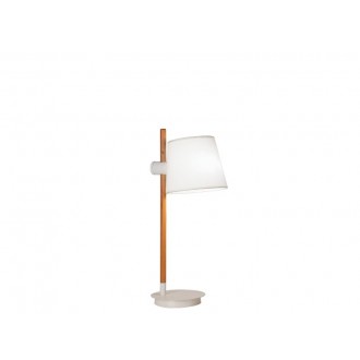 VIOKEF 4195900 | Viana Viokef asztali lámpa 60cm kapcsoló 1x E27 fehér, fa.