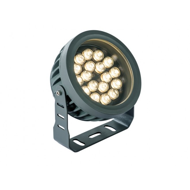 VIOKEF 4205200 | Ermis Viokef fényvető, leszúrható lámpa elforgatható alkatrészek 18x LED 1980lm 3000K IP66 sötétszürke