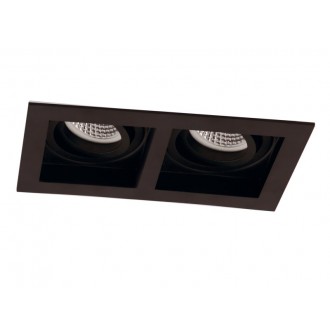 VIOKEF 4208101 | Artsi Viokef beépíthető lámpa billenthető 185x100mm 2x GU10 fekete