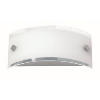 VIOKEF 454400 | Fina-VI Viokef fali lámpa 1x E14 matt opál, áttetsző, króm